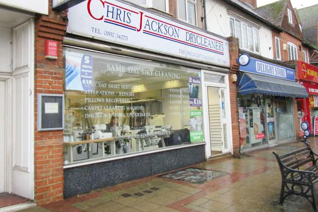 Chris Jackson Drycleaners storefront